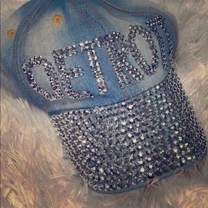 Brand new blinged out Detroit cap